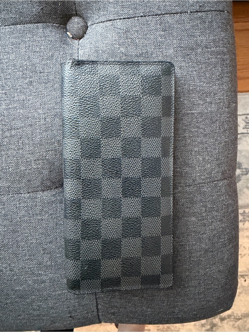 Louis Vuitton Black Damier Check Wallet